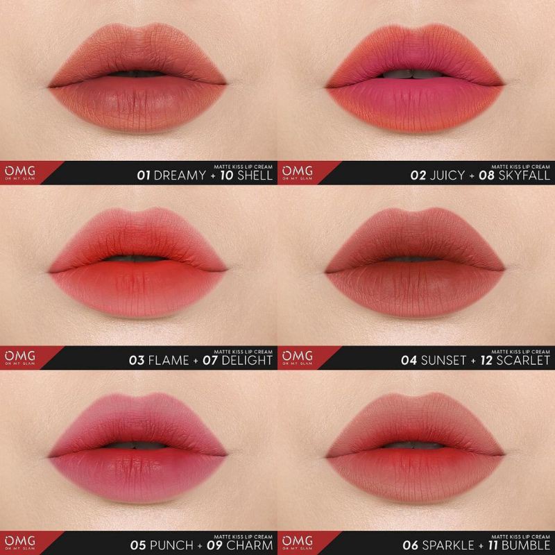 Oh My Glam Matte Kiss Lip Cream BPOM // OMG LIP CREAM