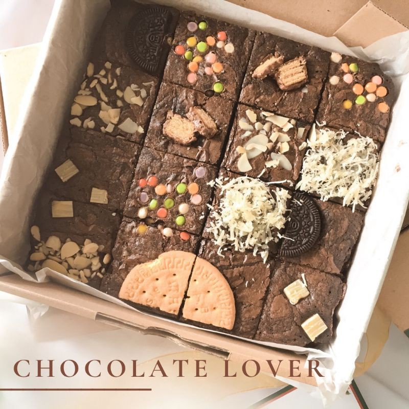 

BROWNIES PANGGANG FUDGY UKURAN 20X20CM | CHRISTMAS HAMPERS BROWNIES