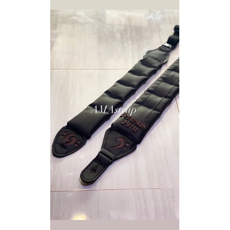 Strap gitar dan bass bisa custom tulisan/strappremoumm