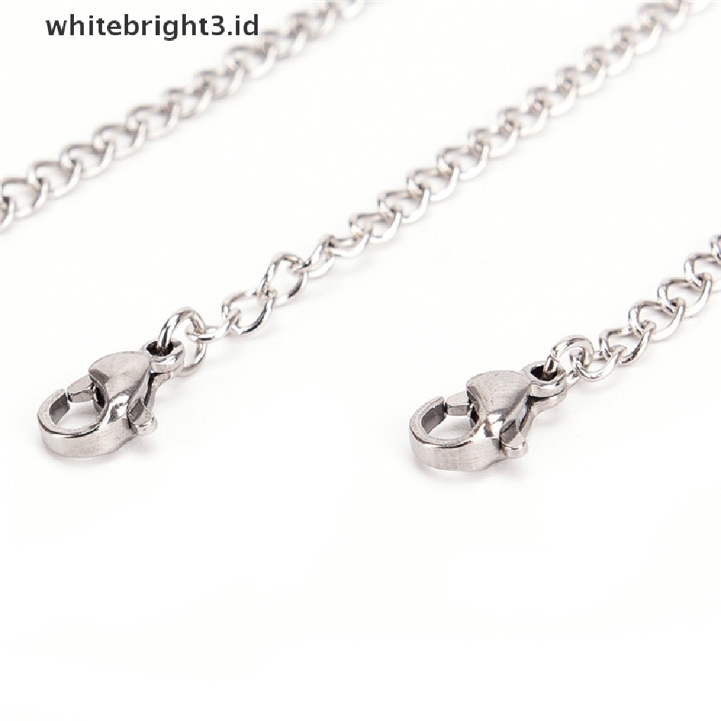 (whitebright3.id) Rantai Extender Tail Links Untuk Membuat Perhiasan Kalung / Gelang / Anting