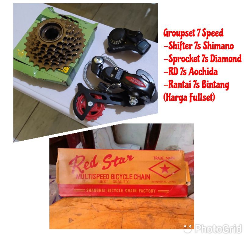 Groupset 7 Speed (Paket Murah)