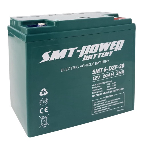 AKI SEPEDA LISTRIK SMT POWER 12V 20AH  BATTERY SELIS/MR JACKIE - 6DZF20
