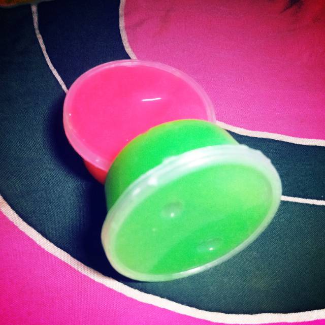Clear slime.pink/hijau/kuning/ungu/toska