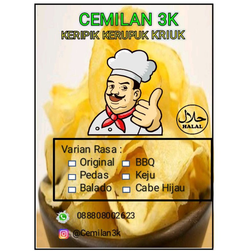 

aneka cemilan kripik berbagai rasa yg enak dan renyah