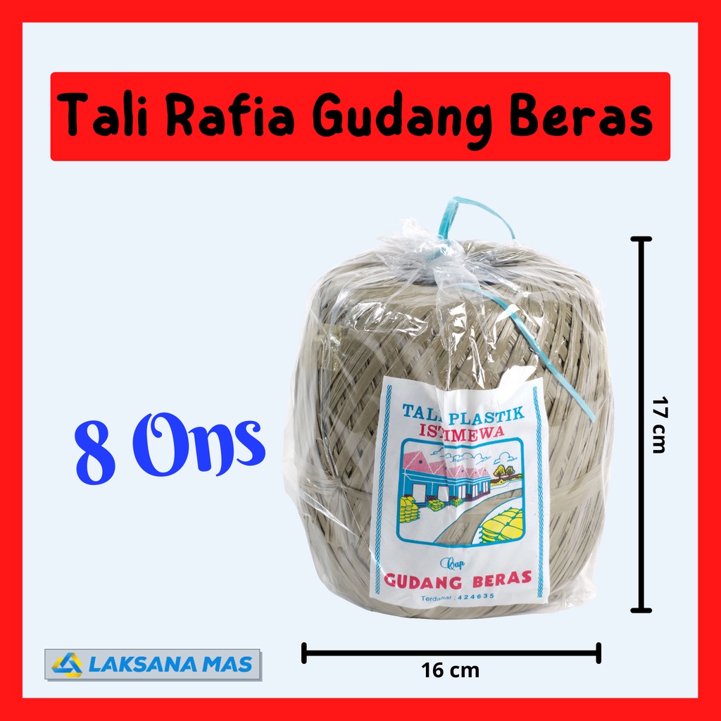 

Tali Rafia Gudang Beras 8 Ons | Kuat, Lentur, Anti Air, ±388M | Tali Pengikat Serbaguna & Ekonomis