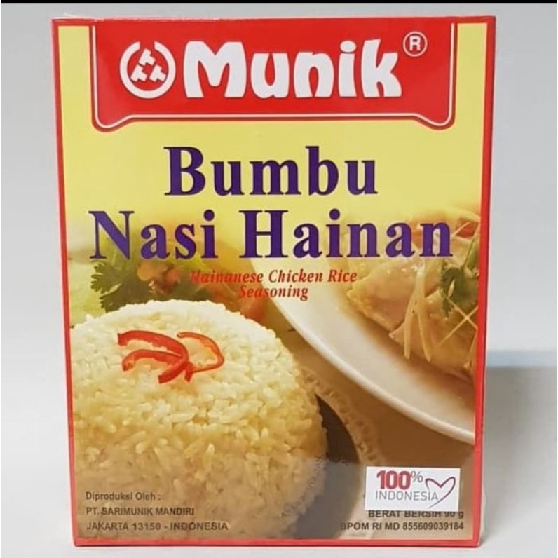 

Munik Nasi Hainan 90g exp November 2025