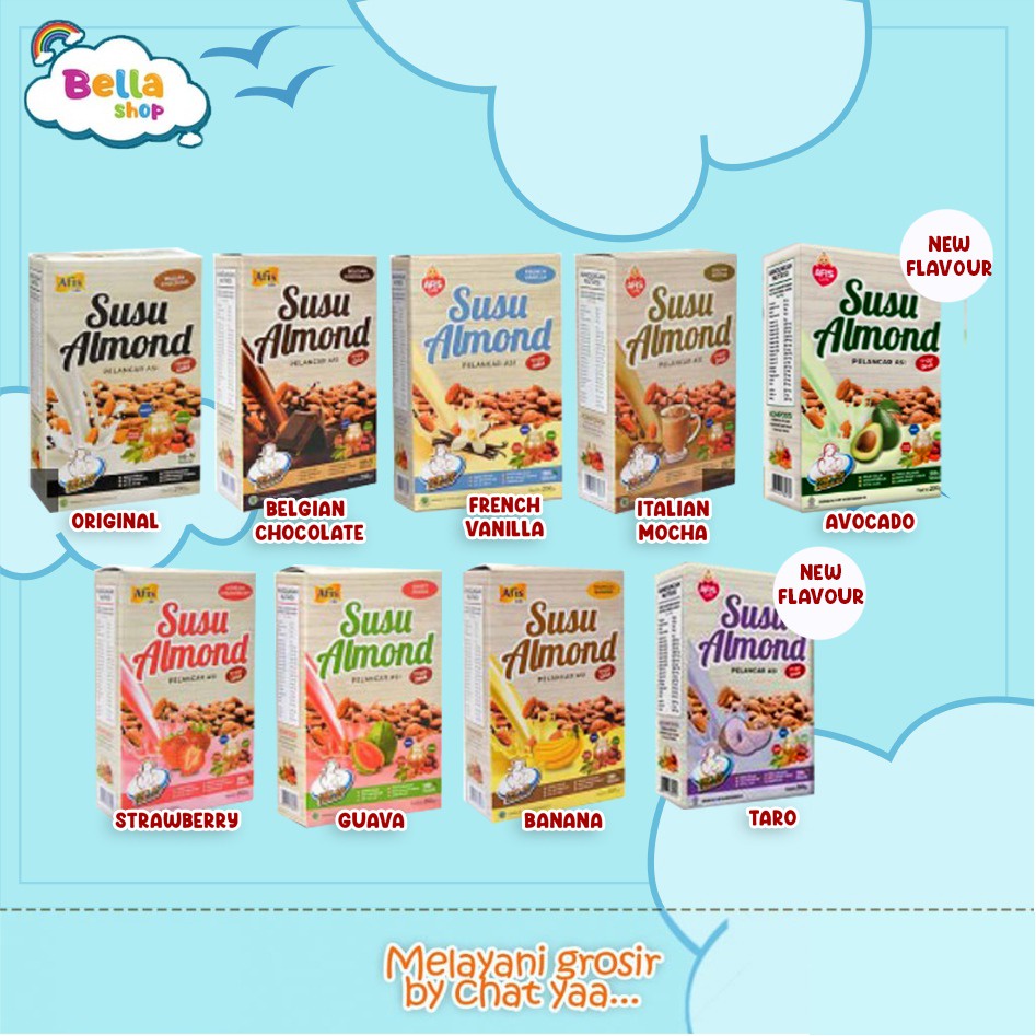 [BUY 1 GET 1] AFIS SUSU ALMOND PELANCAR ASI BOOSTER ASI- BELLA SHOP