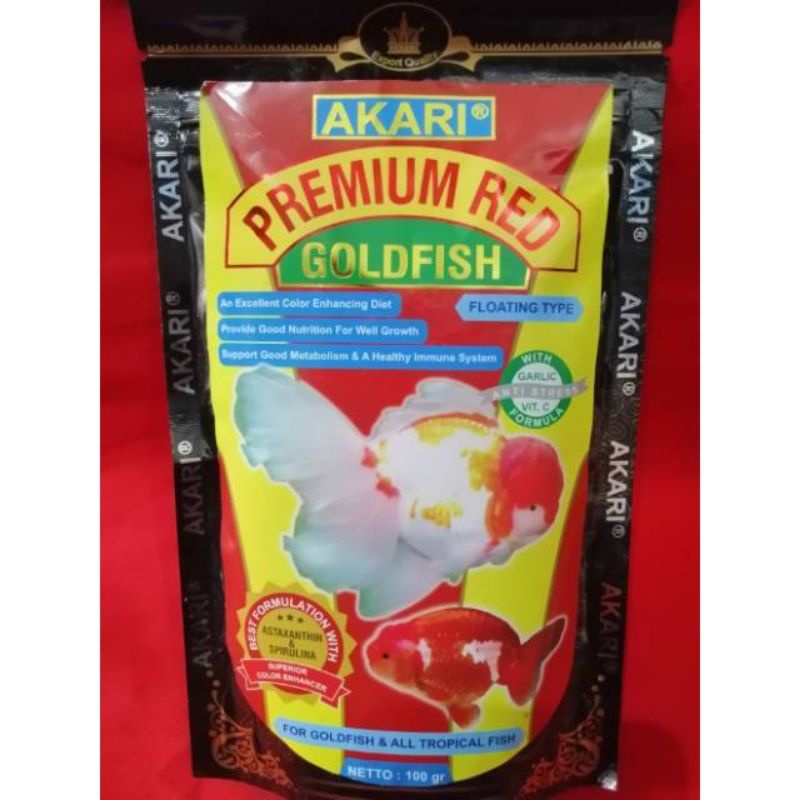 Makanan ikan koki AKARI AA PREMIUM RED GOLDFISH 100GR