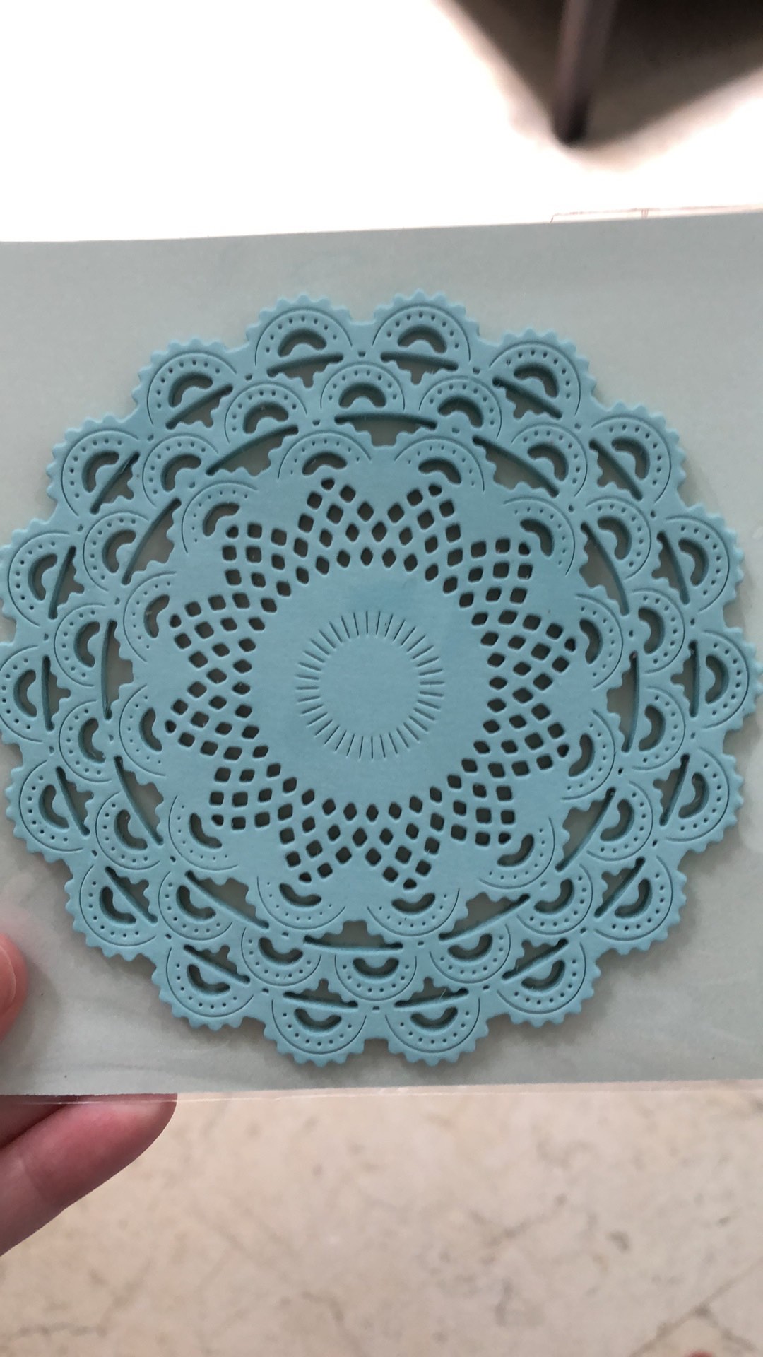 Layered Lace Doily Paper - Bahan Scrapbook Scrapframe Mahar - Kertas Doilies Roti Warna