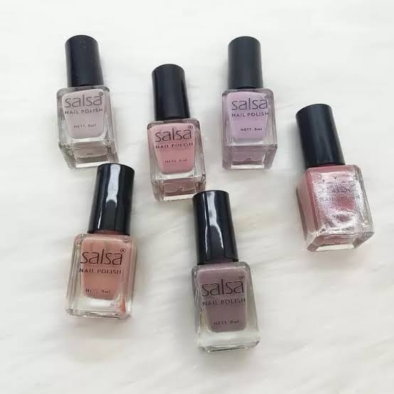 Salsa Nail Polish (Ecer) Nude Series 01 | Nude 02 | Matte Set A | Glossy Set B Cat kuku