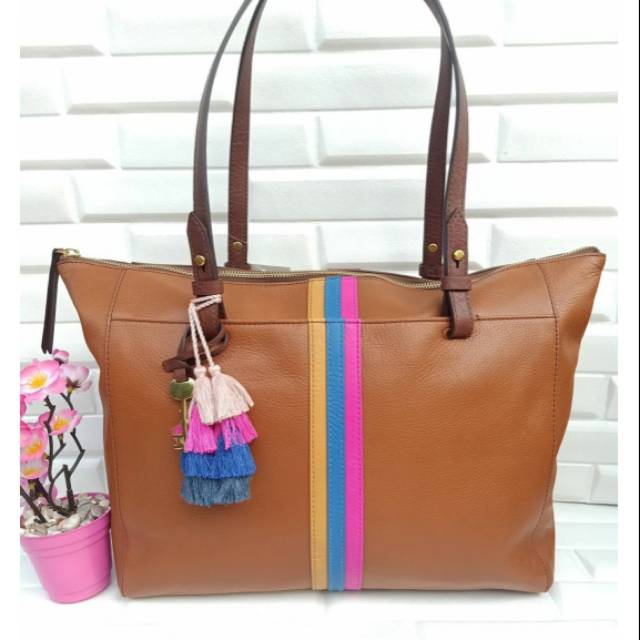 Fossil Rachel Tote Bag Tan Color