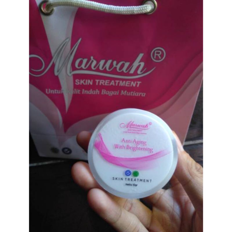 Marwah cream malam anti aging/Marwah anti aging with brightening