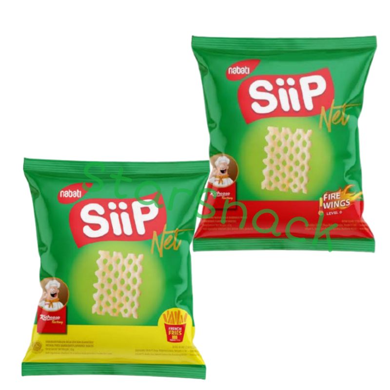 Nabati Siip Net Fire Wings/French fries isi 10pc/ Renceng