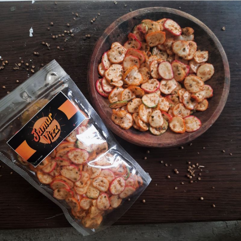 

seblak kerupuk kering pedas daun jeruk