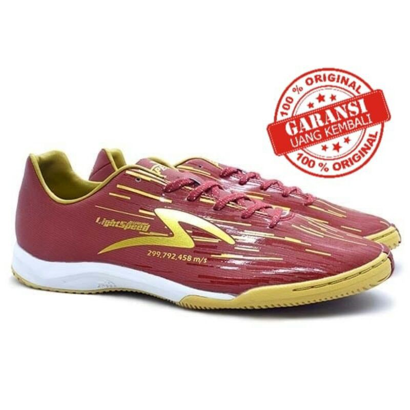 SEPATU FUTSAL SPECS ACCELERATOR LIGHTSPEED REBORN IN MAROON RED