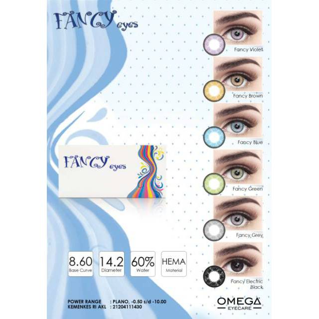 Fancy Eyes 60 Kadar Air Softlens Omega Shopee Indonesia