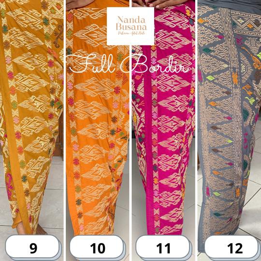 Kamen Bordir Bali / Kamben Endek Motif Bali / Kamen Bordir Tabur / Kamen Full Bordir Bali