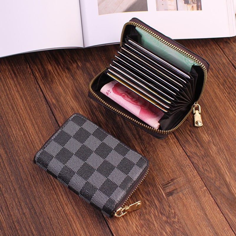 Dompet Kartu LV Resleting Dompet Mini Wanita Korea Import Dompet Kartu Fashion Lucu