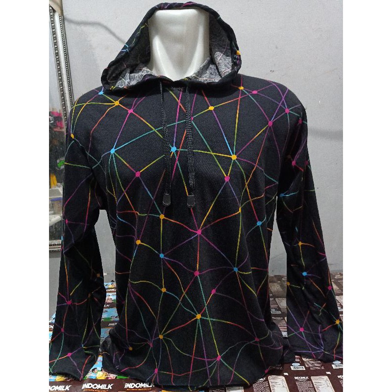 kaos Hoodie segi tiga lengan panjang size S-5XL