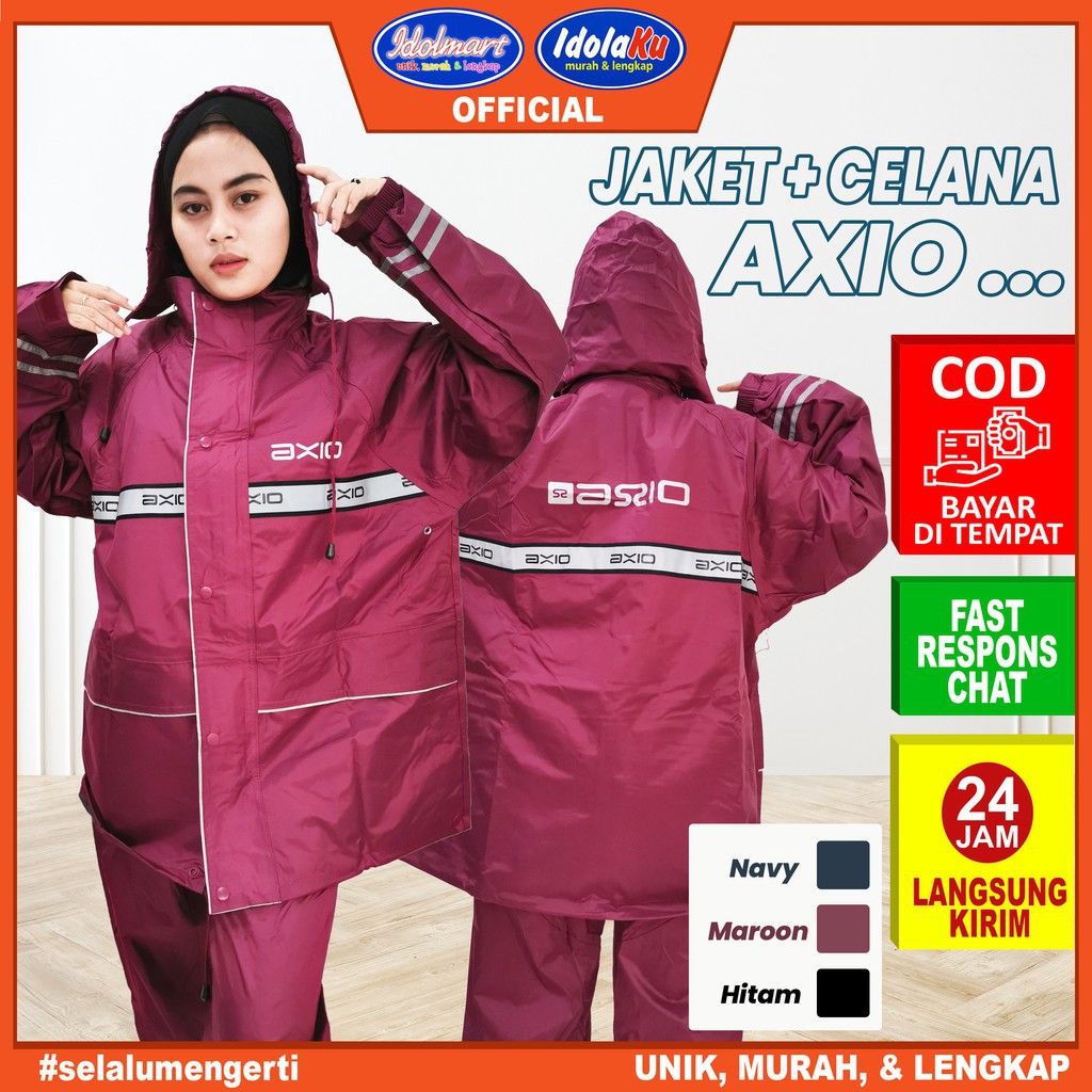 IDOLAKU Jas Hujan Axio 882 Rain Coat Axio original 100% Axio Semarang