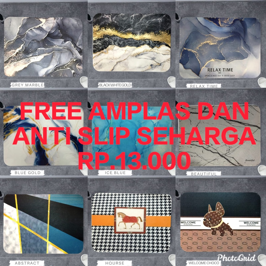 Premiere Home Alas Keset Batu Diatomite / Keset Kaki / Keset Kamar Mandi / keset  / keset batu / kes