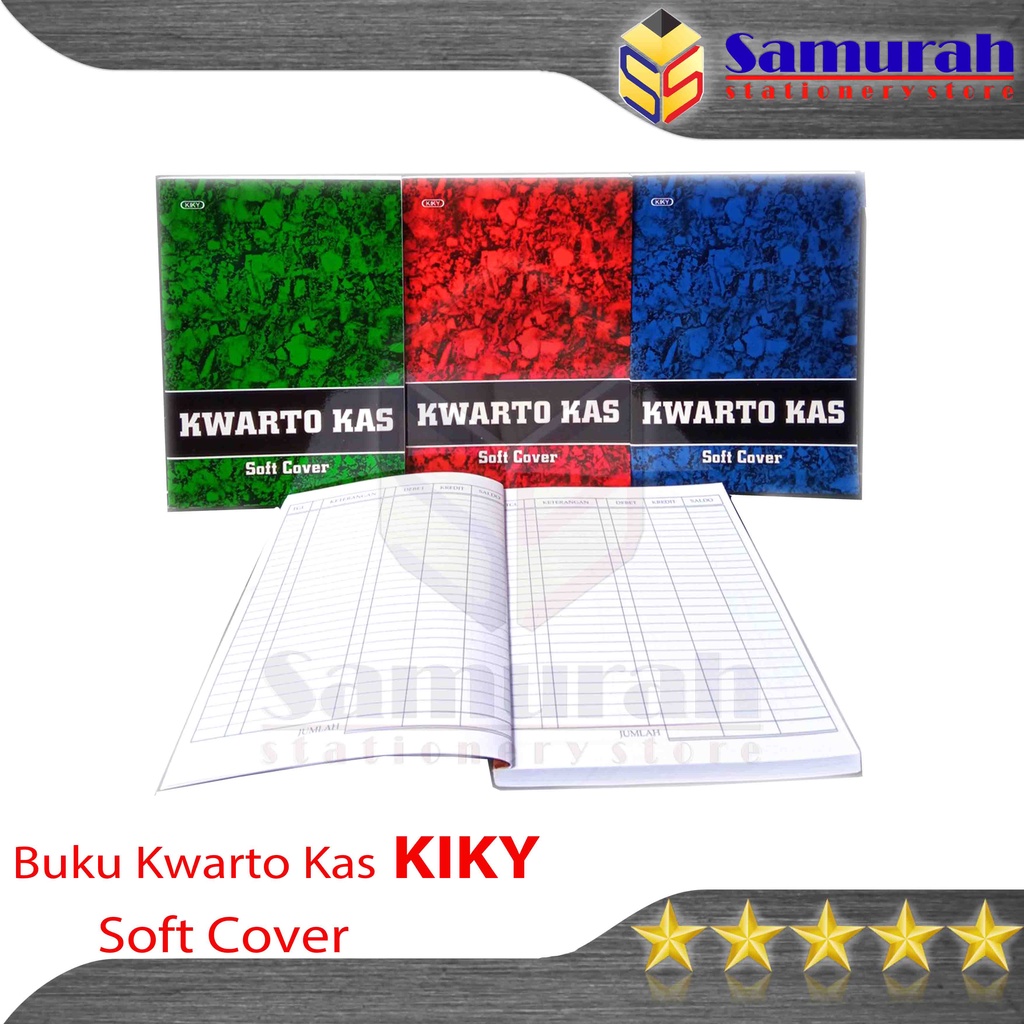 

Buku Kas KIKY Kwarto / Soft Cover Kuarto Kecil / Buku Quarto Mutasi Arus Kas Kantor Pembukuan Sampul Tipis