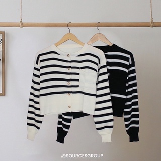 CARDIGAN EMIRA WANITA RAJUT STRIP
