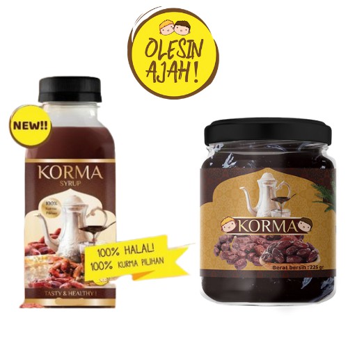 

Sirup Korma Kurma 650ml + Selai Olesinajah Korma - Homemade