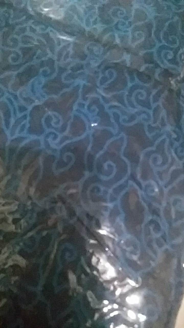 Maura Cople - Sania Ruffle Batik Cople Jazy Gamis Syari - Gamis Kerah Jazz - Motif Honocoroko