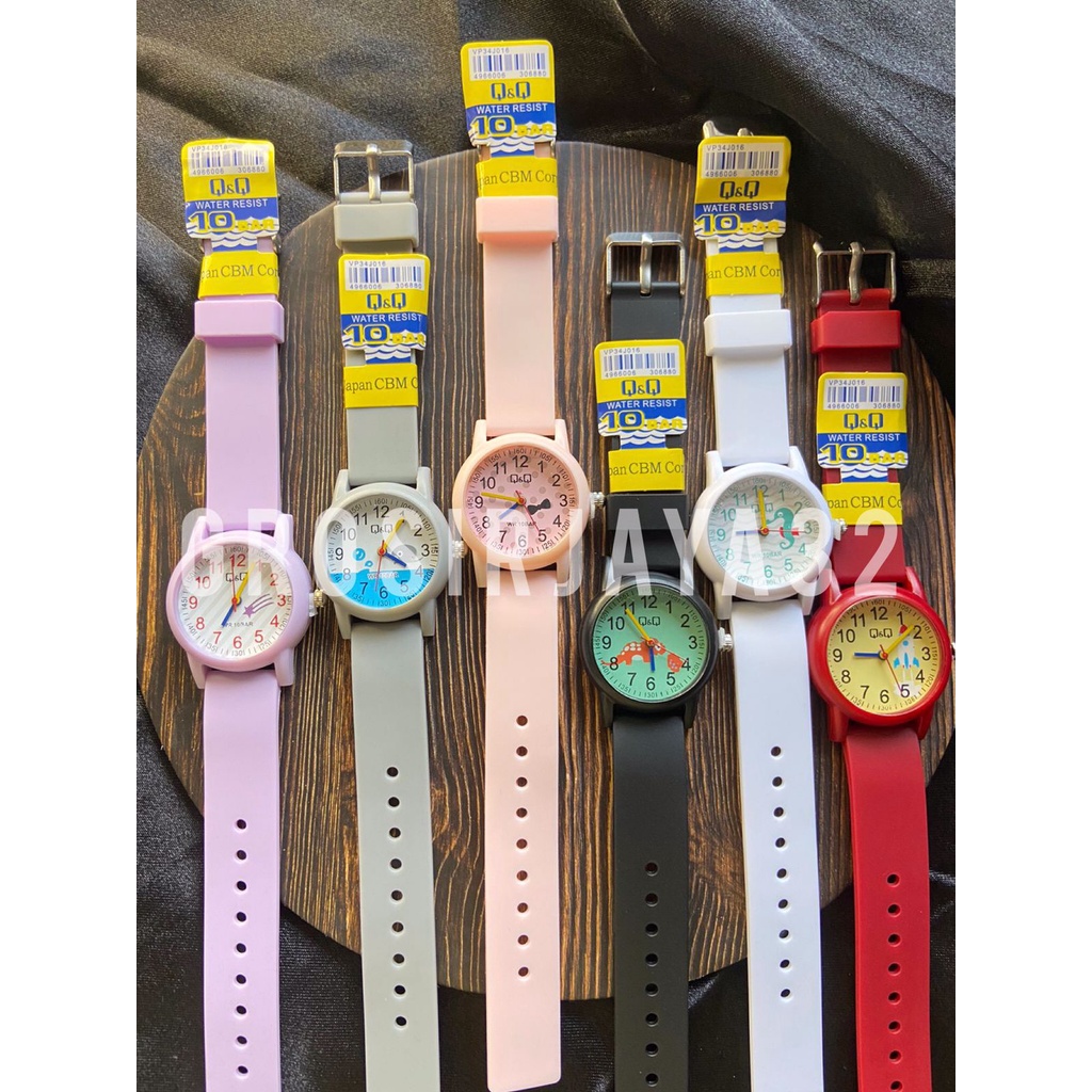 JAM TANGAN QQQ ANAK KARAKTER ANIMAL STRAP RUBBER FULL STYLISH BY GROSIRJAYA32