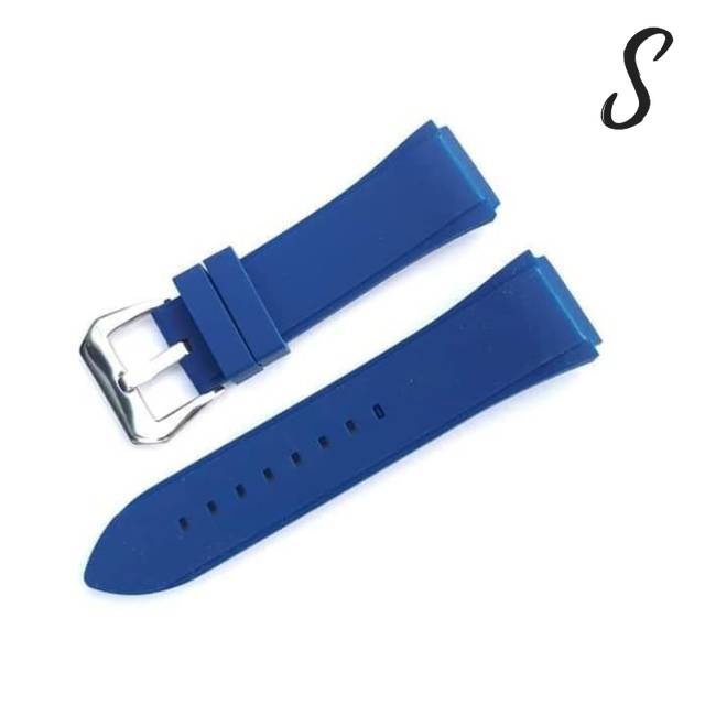 Tali Strap GC GUESS 22MM PRIA RUBBER STRAP TALI JAM TANGAN GUESS NAVITIMER BLUE