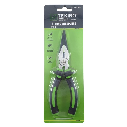 Tang Lancip Jepit 6 inch Tekiro Long Nose Pliers 6inch PL-LN0760