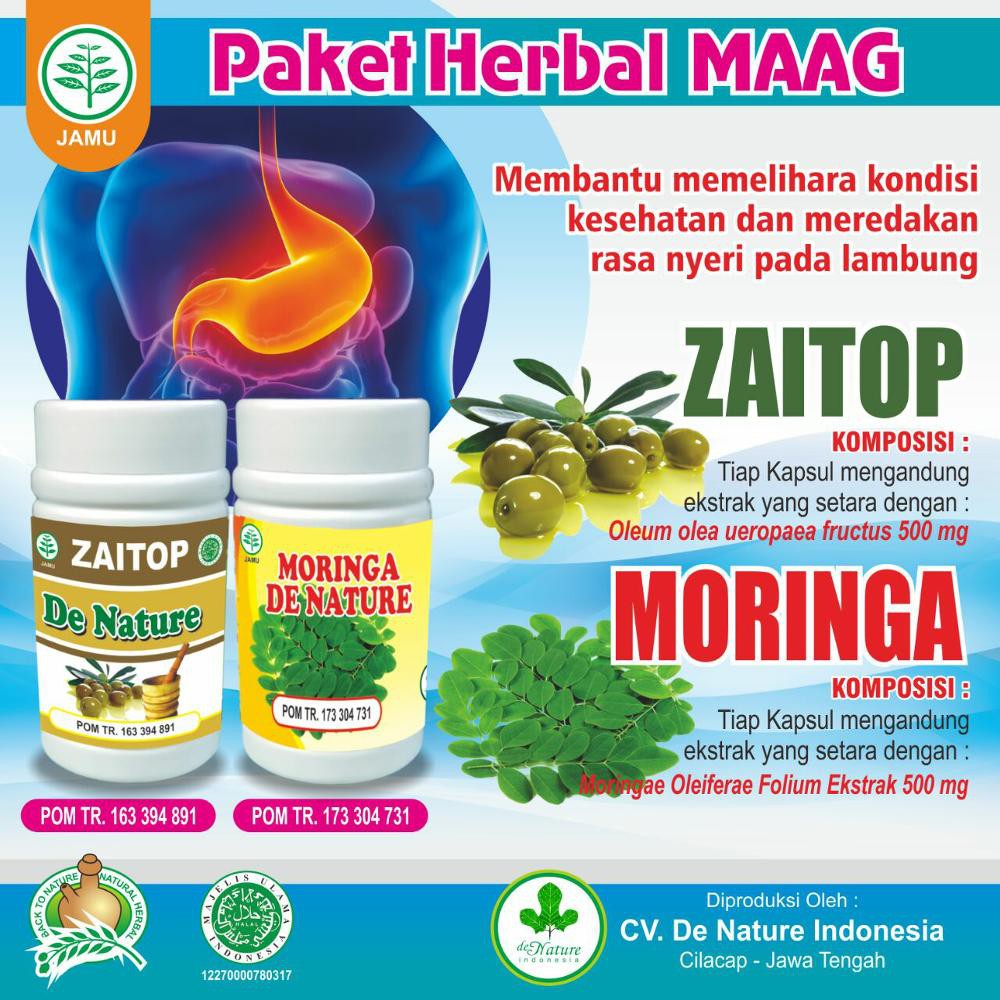 

OBAT MAAG - TIPUS- Nyeri Perut - Gastrointestinal HERBAL DE NATURE