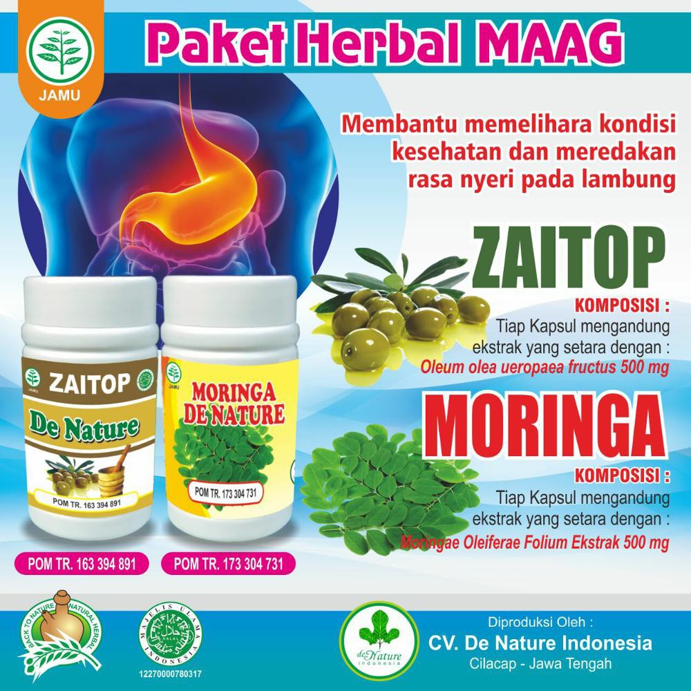 Obat Maag Tipus Nyeri Perut Gastrointestinal Herbal De Nature Indonesia