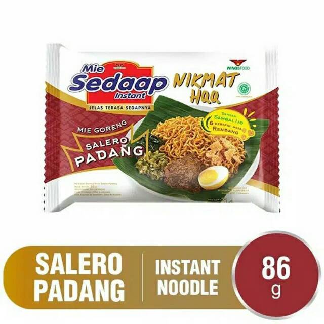 

Mie Sedap Rasa Padang 75gr - Goreng Salero Rendang Pedas Mi Instant