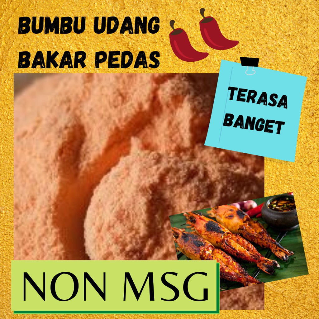 

BUMBU TABUR UDANG BAKAR PEDAS NON MSG 1 KG FOOD GRADE 1Kg Bubuk Bumbu Usaha Kentang Goreng Cimol