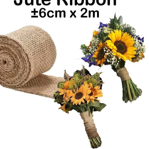 

✻ Jute Ribbon 6cm x 2m - Burlap Ribbon - Goni - Pita ✩