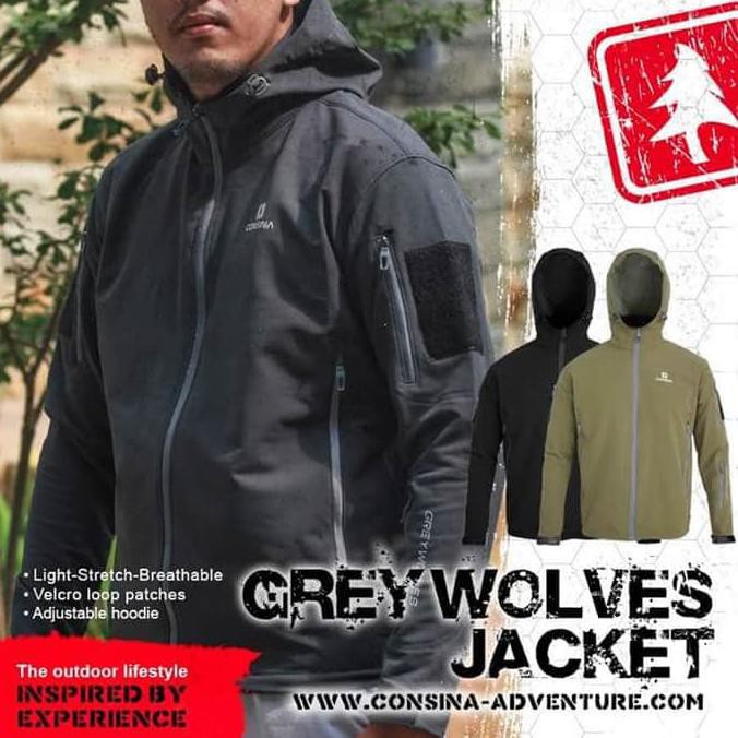 Consina Jaket Grey Wolves .Deevagrosir.Olshop
