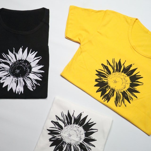 KAOS WANITA DAISY FLOWER