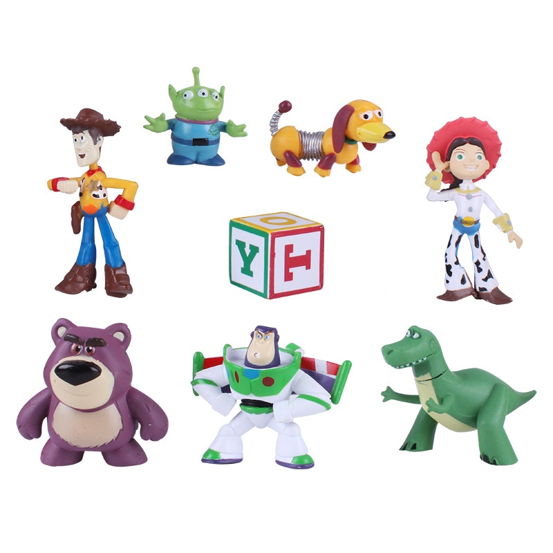 Toy Story Cake Premium 8PCS Figurines Lightyear Buzz Hiasan Cerita Mainan Berkualitas