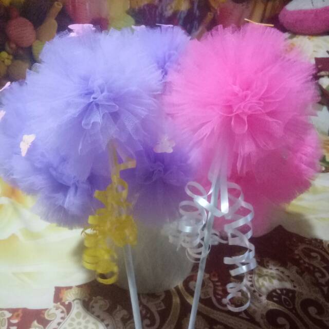 Bunga telur pompom tile