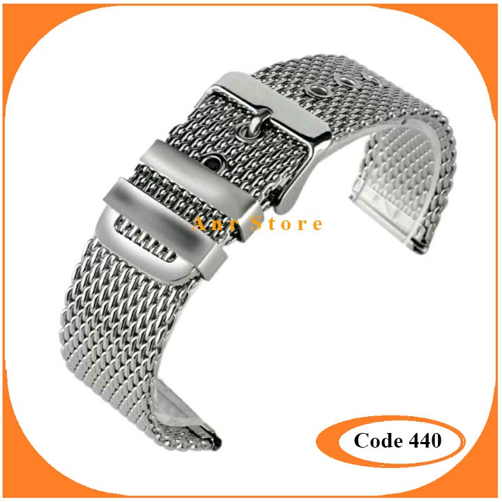 Tali Rantai Jam Tangan Model Pasir 20mm 22mm 24mm Rantai Stainless Steel