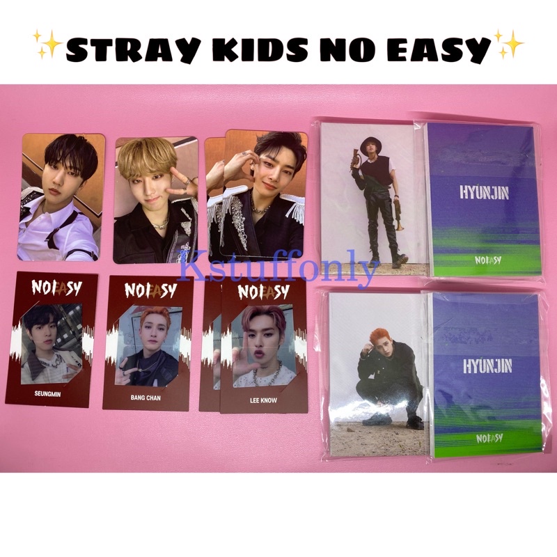 [PC MINI PB FRAME PC] PHOTOCARD STRAY KIDS NO EASY JEWEL CASE CHANGBIN BANGCHAN HAN IN SEUNGMIN LEE 