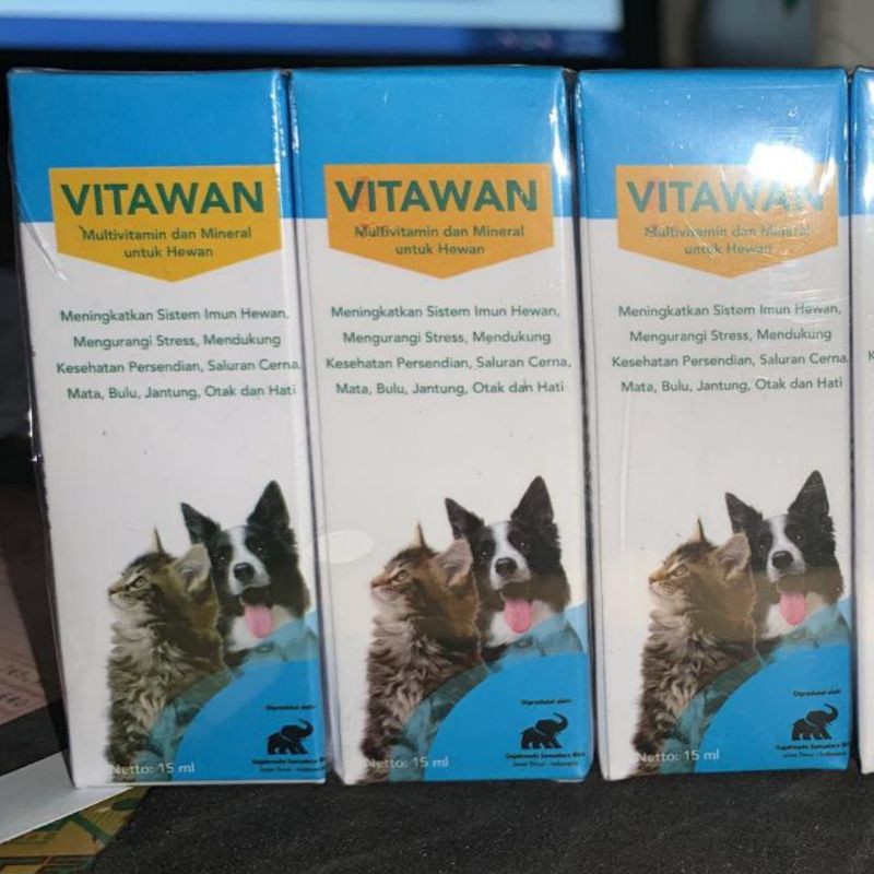 Vitamin VITAWAN 15ml Multivitamin / Vitamin Buat Kucing Anjing / Multivitamin imunitas