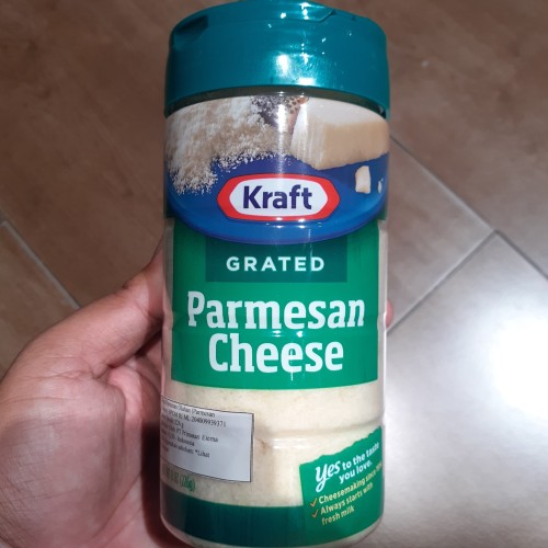 Keju Bubuk Kraft Grated Parmesan Cheese Keju Parmesan Olahan 226gr