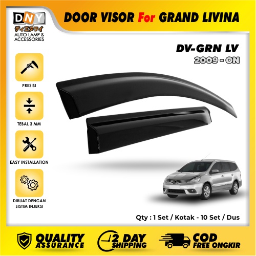 Talang Air / Door Visor DNY Grand Livina– Injection High Quality