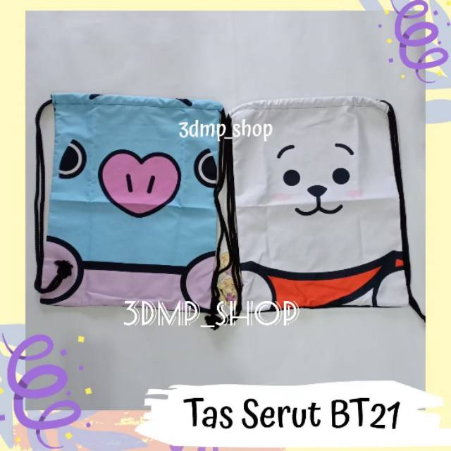 Tas serut BT21 RJ Chimmy bts kpop