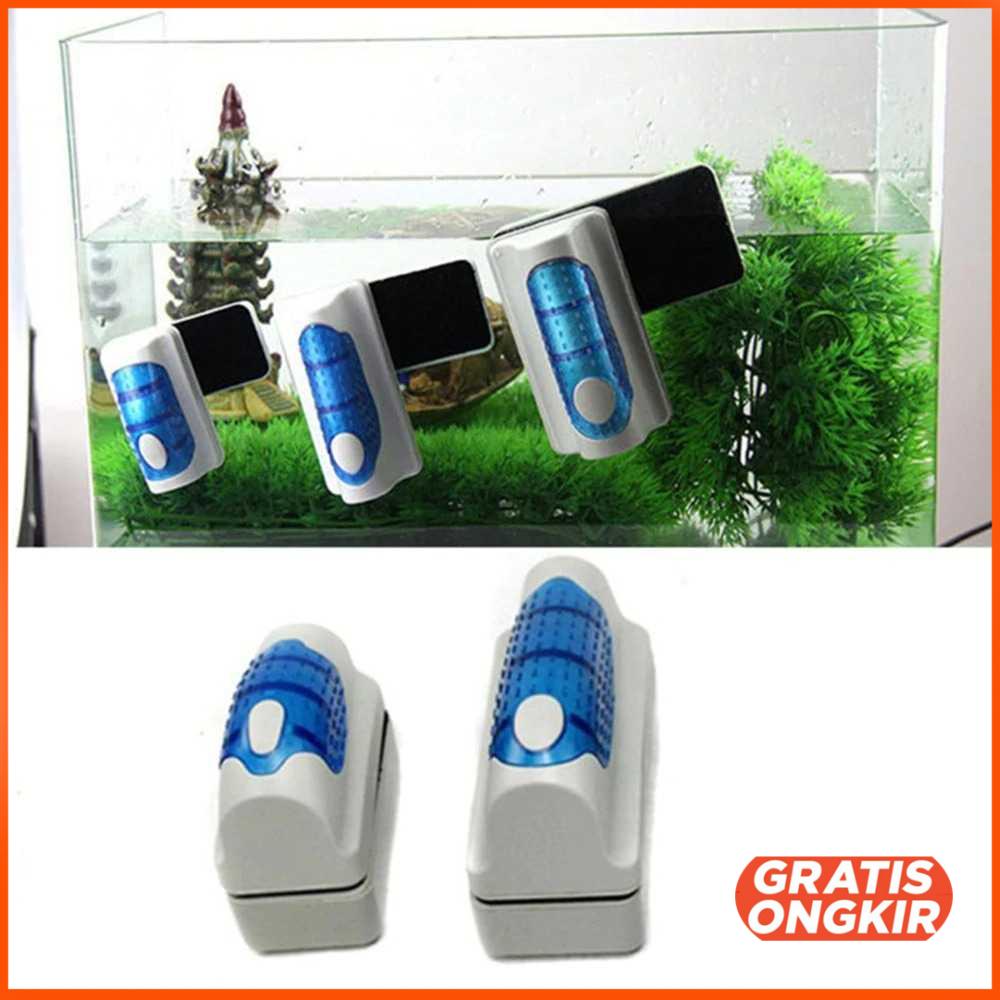 Sikat Kaca Magnetic Floating Brush Glass Aquarium - F74