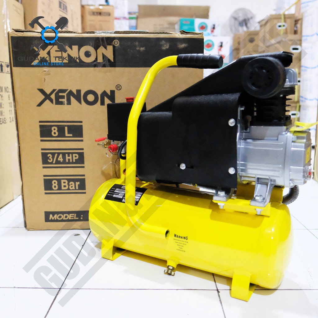 XENON X-AC1008B / Mesin Kompresor Compressor Xenon X-AC 1008B 3/4HP 8Liter