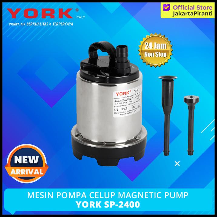 Mesin Pompa Celup Kolam Ikan Magnetic Pump 60 Watt York Sp-2400